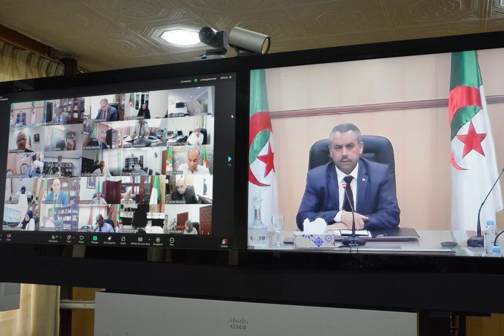 وزير التربية الوطنية يترأس ندوة مرئية مع مديري التربية للولايات، جاهزية مديريات التربية واستكمالها لكافة الترتيبات المرتبطة بتنظيم الامتحانات المدرسية الوطنية